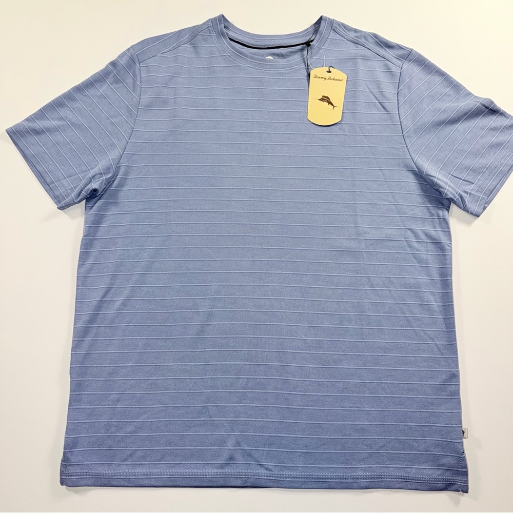 Tommy Bahama TENCEL™ Performance Tee | Stonewash Blue | Men’s M | NWT Resortwear